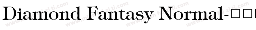 Diamond Fantasy Normal字体转换